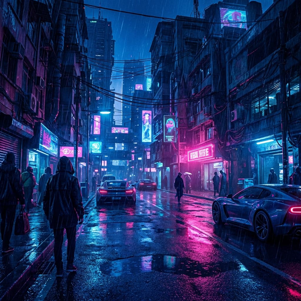 Cyberpunk Tech Art: High-Voltage Details