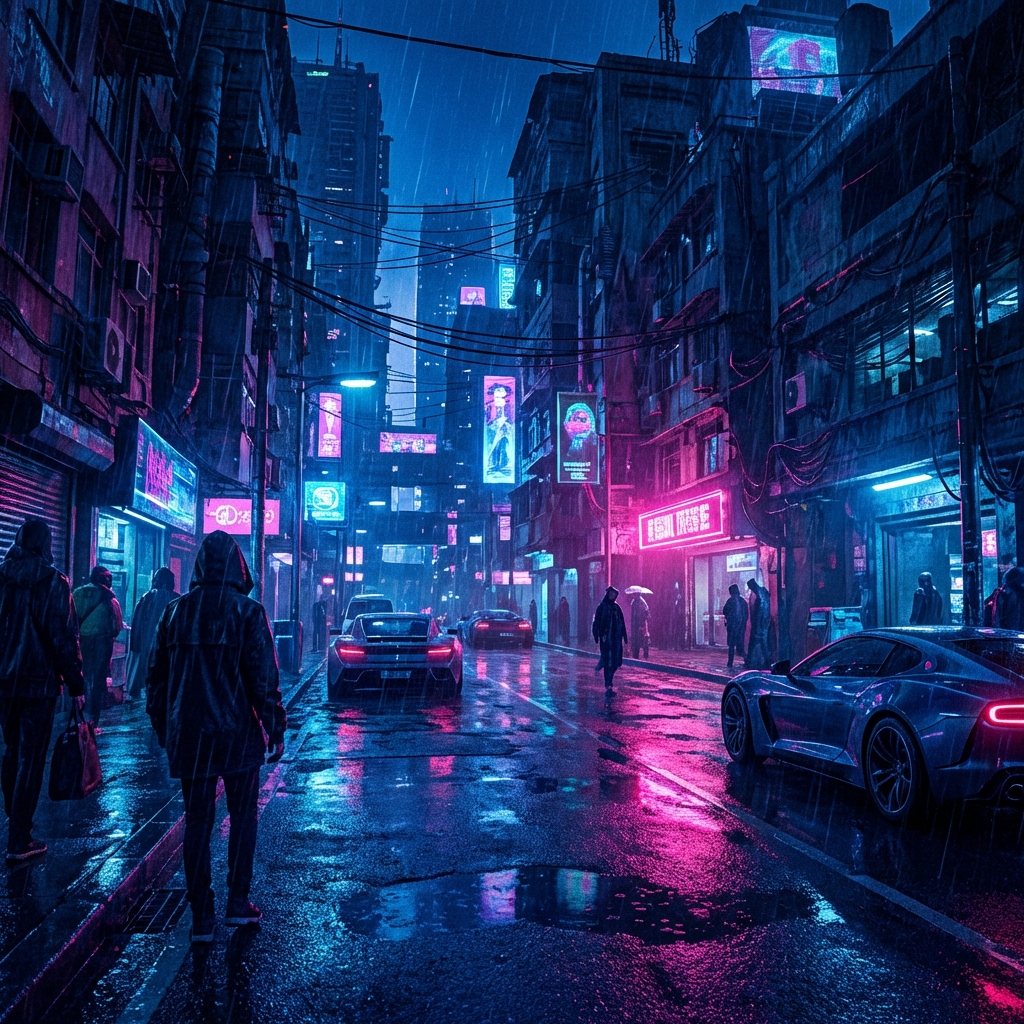 Cyberpunk Tech Art: High-Voltage Details